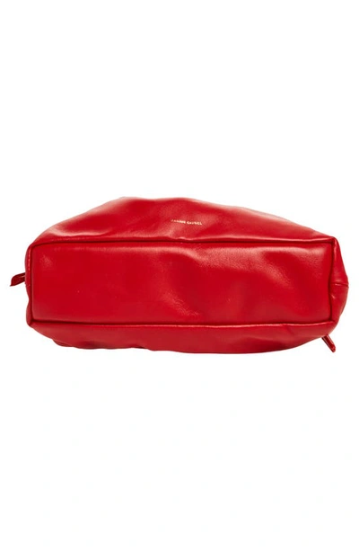 Shop Mansur Gavriel Mini Cloud Leather Clutch In Flamma