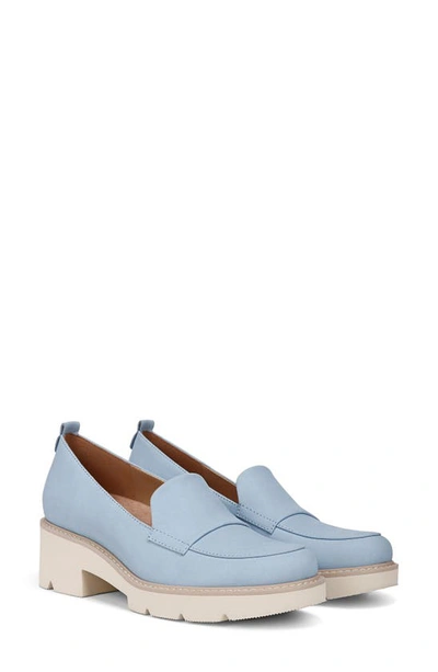 Shop Naturalizer Darry Leather Loafer In Bluebell Nubuck