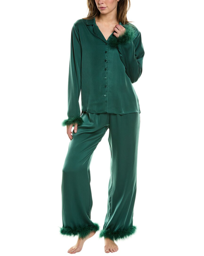 Shop Rachel Parcell 2pc Pajama Set In Green