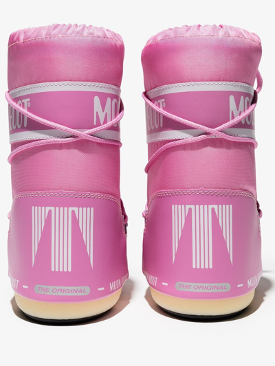 Shop Moon Boot Mb Icon Nylon In Pink & Purple