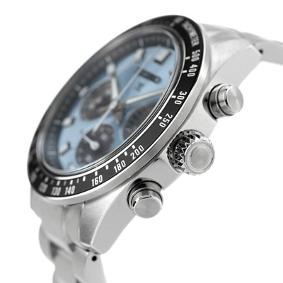 Pre-owned Seiko Prospex Sbdl109 Speedtimer Ice Blue Dial Solar Chronograph Men Watch Japan