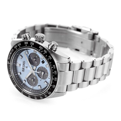 Pre-owned Seiko Prospex Sbdl109 Speedtimer Ice Blue Dial Solar Chronograph Men Watch Japan