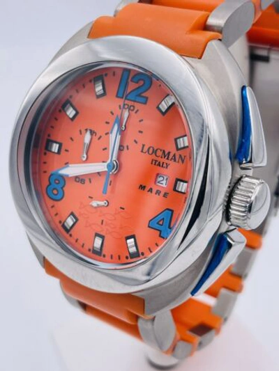 Pre-owned Locman Watch  Mare Titanium 1 27/32in 130oto/590 Chrono Wr100m On Sale