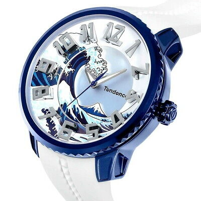 Pre-owned Tendence × Hokusai Watch Japan Icon Gulliver Round 2020 Limited Quartz Ty143102
