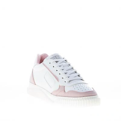 Pre-owned Voile Blanche Women Shoes Hybro Sneaker In White And Pink Vegetable Leather
