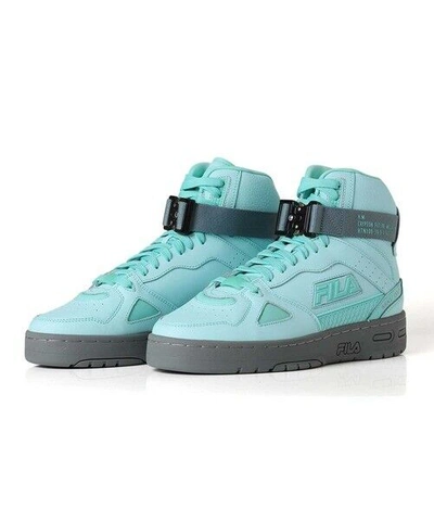 Pre-owned Fila X Hatsune Miku Teratach 600 Hi Emerald Miku 0001 Sneaker Us4.5-10 W/box In Light Blue/grey