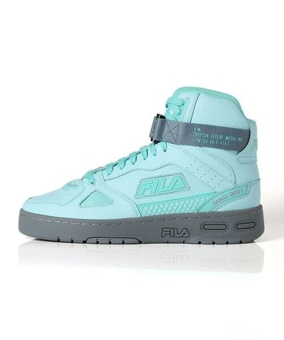 Pre-owned Fila X Hatsune Miku Teratach 600 Hi Emerald Miku 0001 Sneaker Us4.5-10 W/box In Light Blue/grey