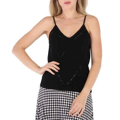 Pre-owned Burberry Black Maeve Wool Tank Top