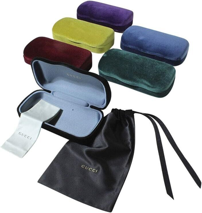 Pre-owned Gucci Gg1263s 001 Black Frame- Grey Lens Unisex Sunglasses 57mm Authentic In Gray