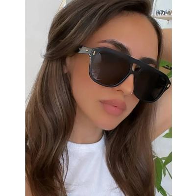 Pre-owned Gucci Gg1263s 001 Black Frame- Grey Lens Unisex Sunglasses 57mm Authentic In Gray