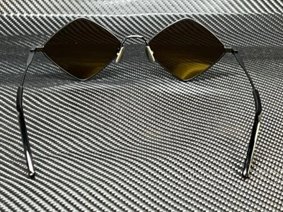 Pre-owned Saint Laurent Sl 302 Lisa 002 Black Square Unisex 55 Mm Sunglasses In Gray