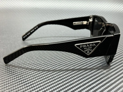 Pre-owned Prada Pr 10zs 1ab5s0 Black Grey Men's 54 Mm Sunglasses In Gray