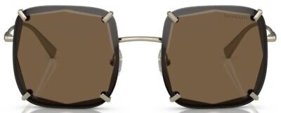 Pre-owned Tiffany & Co . Tf3089 602173 Sunglasses Women's Pale Gold/dark Brown Lenses 52mm