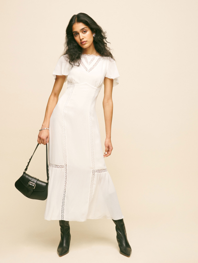 Reformation Domini Dress In White