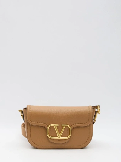 Shop Valentino Alltime Shoulder Bag In Brown