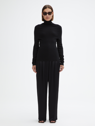 House Of Dagmar Merino Turtleneck In Black