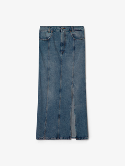 House Of Dagmar Denim Skirt In Light Blue