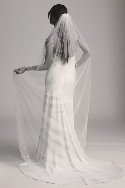 Shop A. B. Ellie Hayden Pearl Cathedral Veil In White