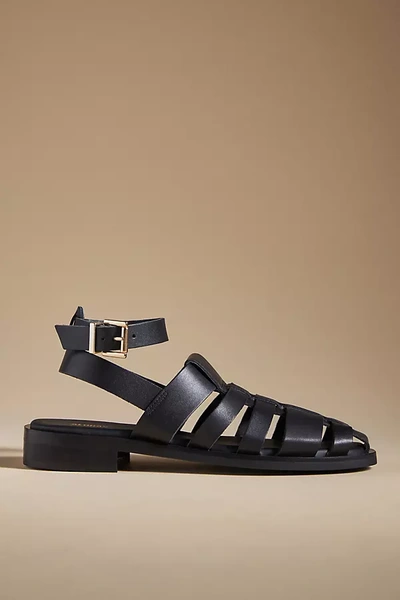 Shop Alohas Perry Fisherman Sandals In Black
