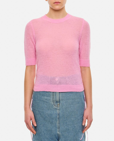 Shop Cecilie Bahnsen Videl Venus Soft Knit Top In Rose