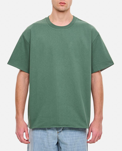 Bottega Veneta Green Double-layer T-shirt In Green