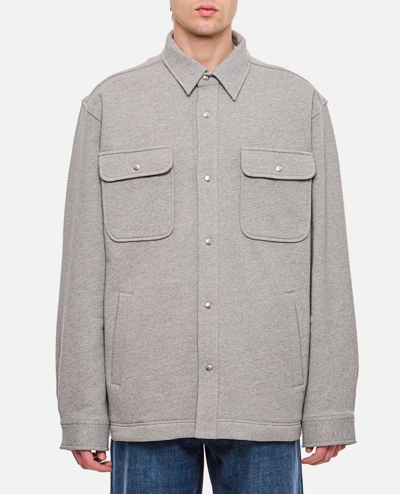 Shop Givenchy Patch Pockets Shirt In Grey