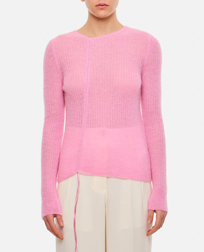 Shop Cecilie Bahnsen Ussi Venus Soft Knit Pullover In Rose