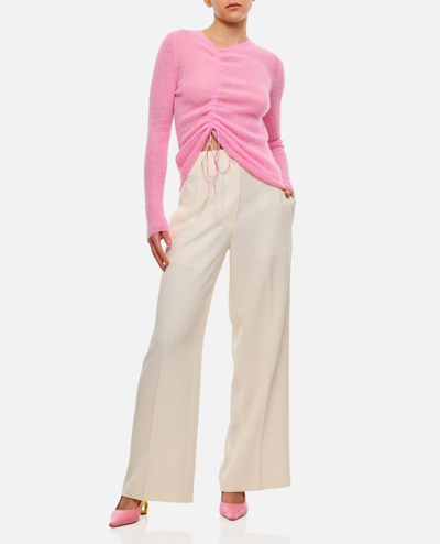 Shop Cecilie Bahnsen Ussi Venus Soft Knit Pullover In Rose