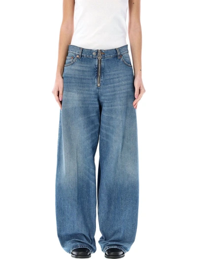 Shop Haikure Bethany Zipped Jeans In Piano Blue