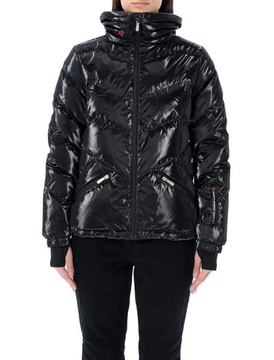 Shop Perfect Moment Ski Duvet Down Jacket In Black