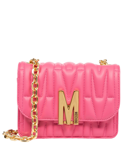 Shop Moschino M Crossbody Bag In Pink
