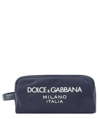 Shop Dolce & Gabbana Toiletry Bag In Blue