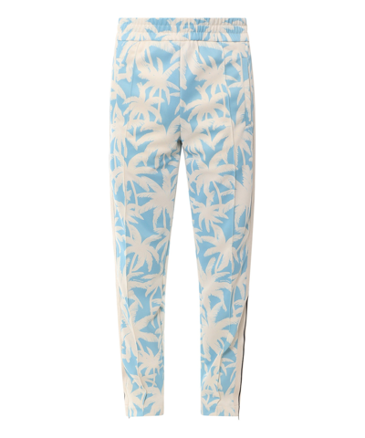 Shop Palm Angels Trousers In Blue