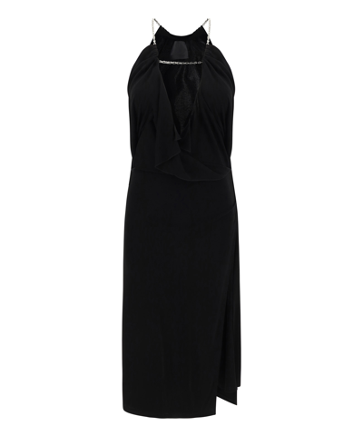 Shop Givenchy Midi Dress In Black