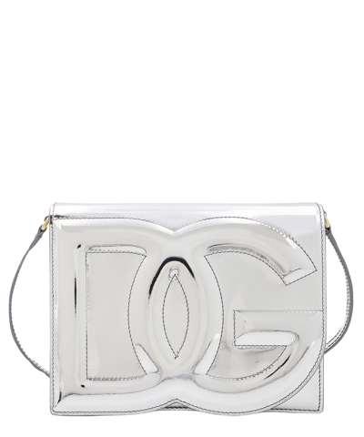 Shop Dolce & Gabbana Dg Crossbody Bag In Silver