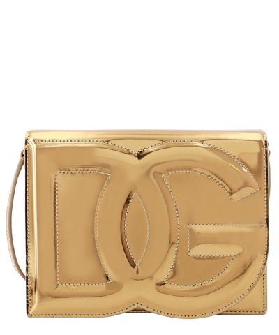 Shop Dolce & Gabbana Dg Crossbody Bag In Gold