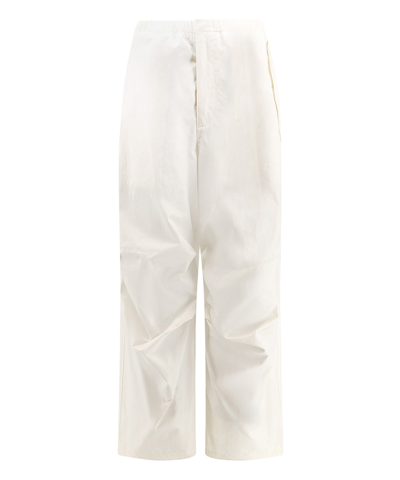 Shop Jil Sander Trousers In White