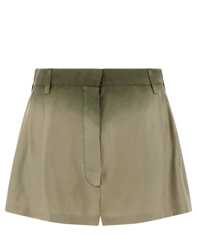 Shop Prada Shorts In Green