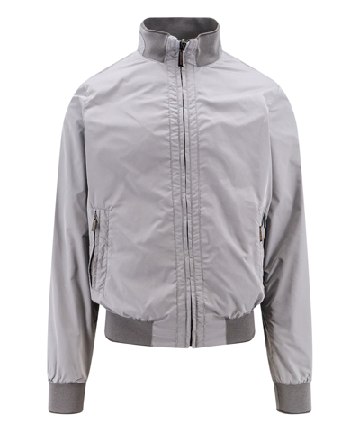 Shop Moorer Axten Bomber Jacket In Grey