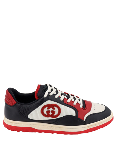 Gucci Mac 80 Fabric And Leather Sneakers In Black