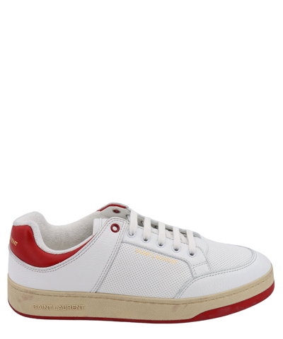 Shop Saint Laurent Sl/61 Sneakers In White