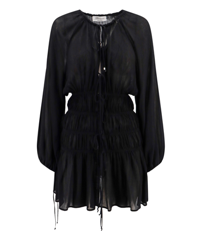 Shop Blumarine Mini Dress In Black
