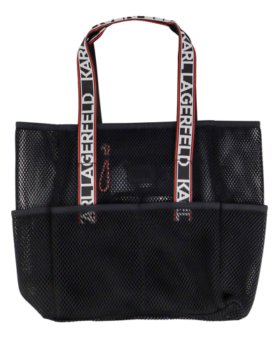Shop Karl Lagerfeld Tote Bag In Black