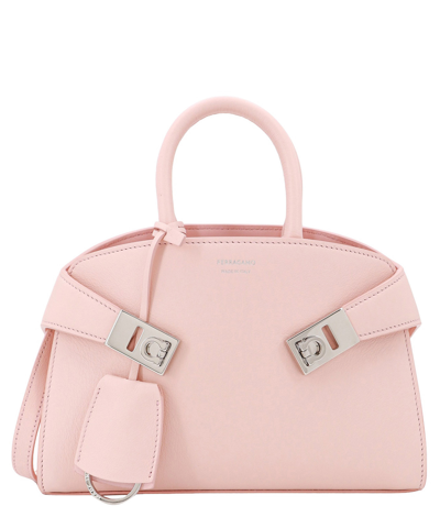 Shop Ferragamo Hug Small Handbag In Pink