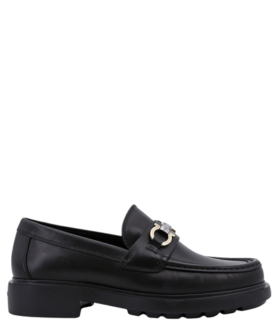 Shop Ferragamo Loafers In Black