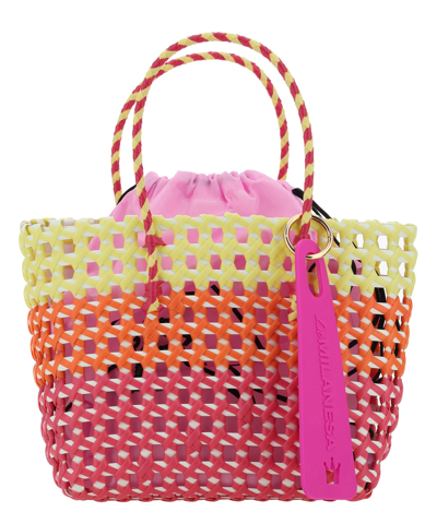 Shop La Milanesa Negroni Tote Bag In Multicolor