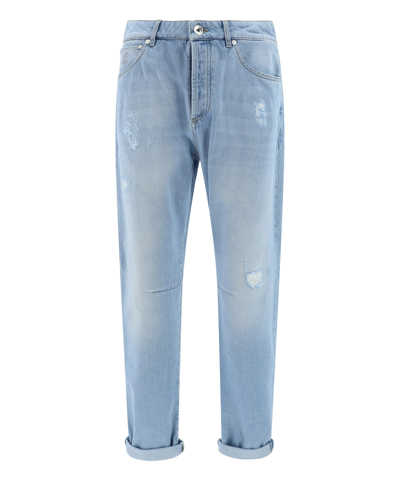 Shop Brunello Cucinelli Jeans In Lightblue