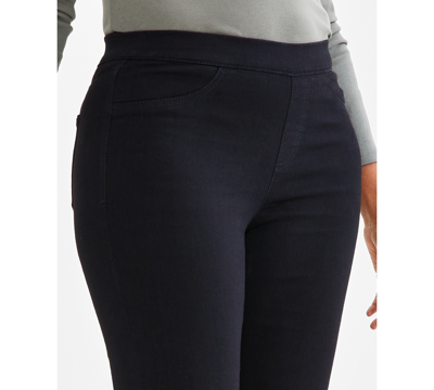 Style & Co Petite Mid-rise Pull On Jeggings, Created For Macy's In Rinse