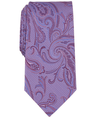 Shop Michael Kors Men's Marbella Paisley Tie In Lavender