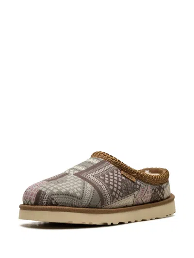 Ugg Tasman Taz Patchwork Slipper In Brown